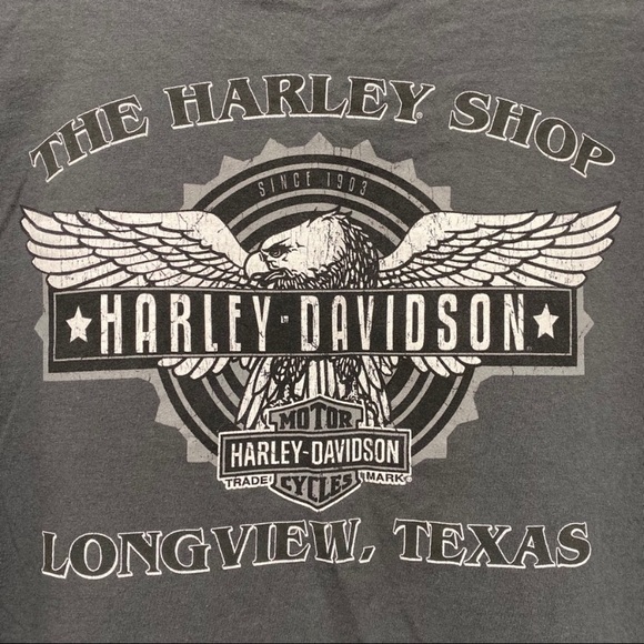 Harley Davidson Men’s Skull and Eagle Biker Shirt - Picture 4 of 4